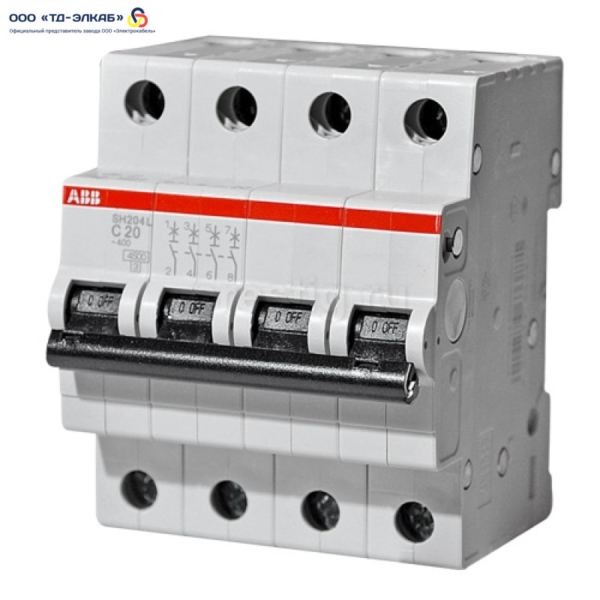 Автоматический выключатель 4-пол. SH204L C6