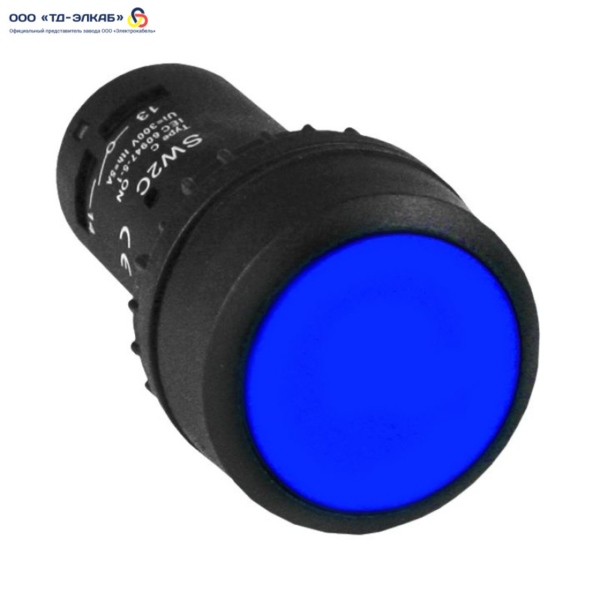 Кнопка SW2C-11 возвратная синяя NO+NC EKF PROxima