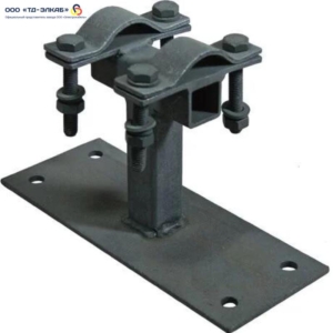 Универсальный держатель мачты молниеприемника к стене